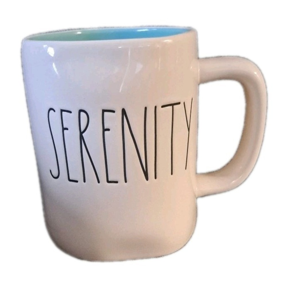 Rae Dunn-SERENITY Mug -Teal Interior - Artisan Collection By Magenta - Picture 1 of 3